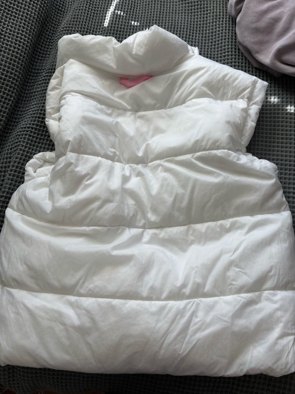 Free People White Bubble Quilted Puffer Vest - Picture 2 of 5